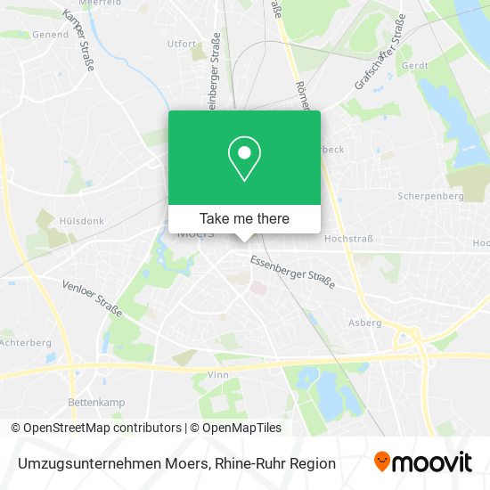 Umzugsunternehmen Moers map