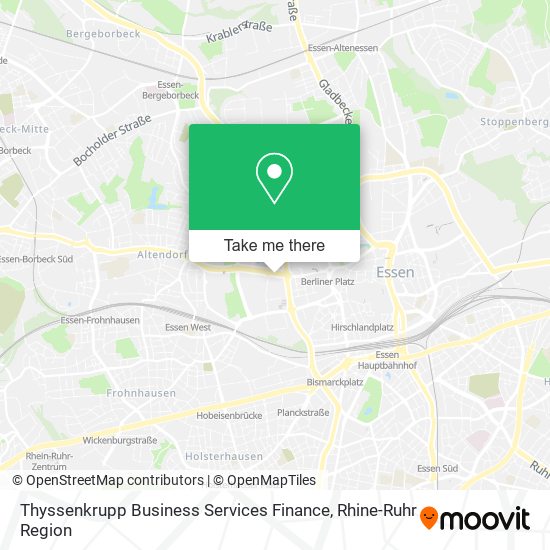 Thyssenkrupp Business Services Finance map