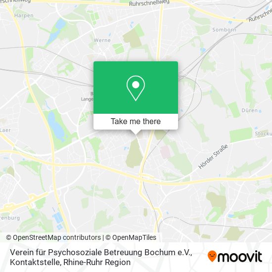 Карта Verein für Psychosoziale Betreuung Bochum e.V., Kontaktstelle