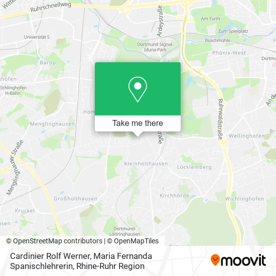 Карта Cardinier Rolf Werner, Maria Fernanda Spanischlehrerin