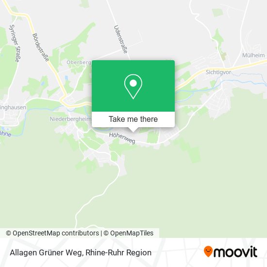 Allagen Grüner Weg map