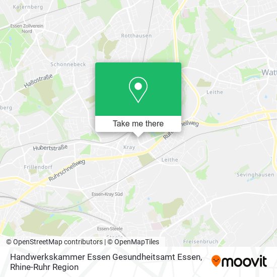 Handwerkskammer Essen Gesundheitsamt Essen map