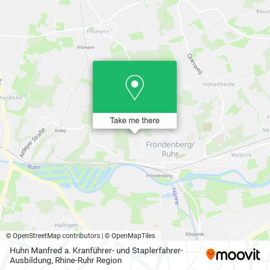 Huhn Manfred a. Kranführer- und Staplerfahrer-Ausbildung map