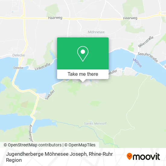 Карта Jugendherberge Möhnesee Joseph