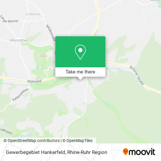 Карта Gewerbegebiet Hankerfeld