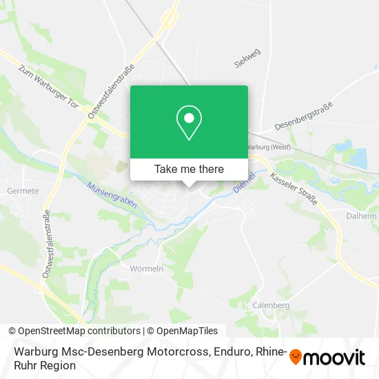 Карта Warburg Msc-Desenberg Motorcross, Enduro