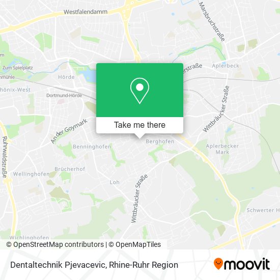 Dentaltechnik Pjevacevic map