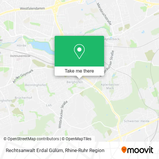Карта Rechtsanwalt Erdal Gülüm