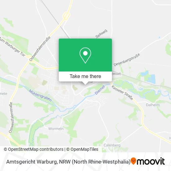 Карта Amtsgericht Warburg