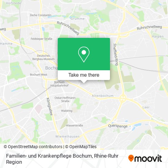 Familien- und Krankenpflege Bochum map