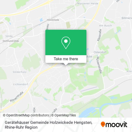 Gerätehäuser Gemeinde Holzwickede Hengsten map