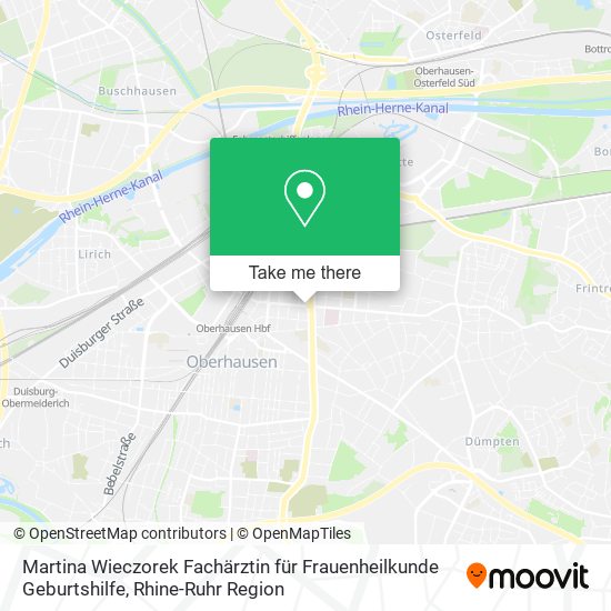 Martina Wieczorek Fachärztin für Frauenheilkunde Geburtshilfe map