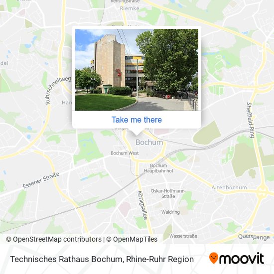 Technisches Rathaus Bochum map