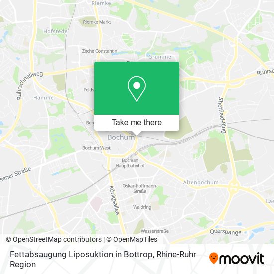 Fettabsaugung Liposuktion in Bottrop map