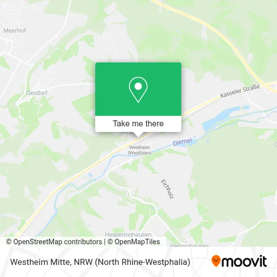 Westheim Mitte map