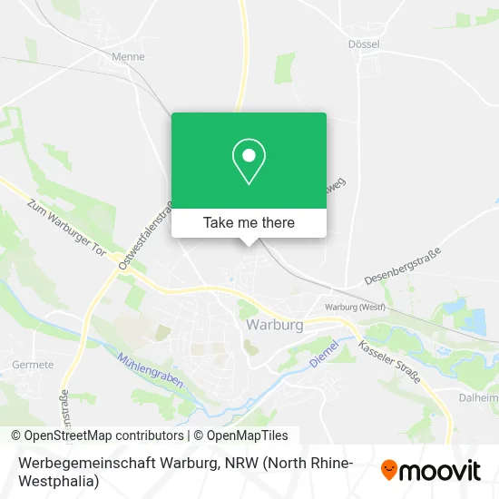 Werbegemeinschaft Warburg map