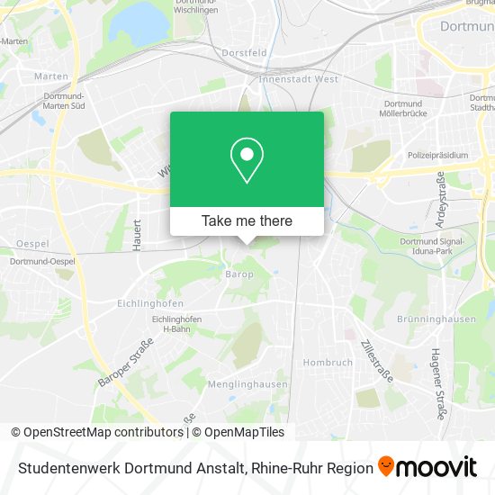 Studentenwerk Dortmund Anstalt map