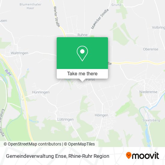 Gemeindeverwaltung Ense map