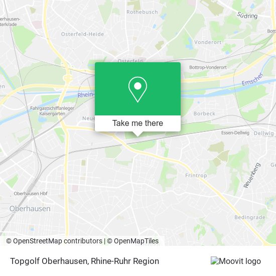 Topgolf Oberhausen map