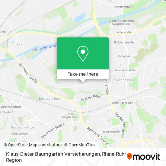 Klaus-Dieter Baumgarten Versicherungen map