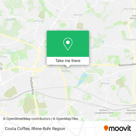 Карта Costa Coffee