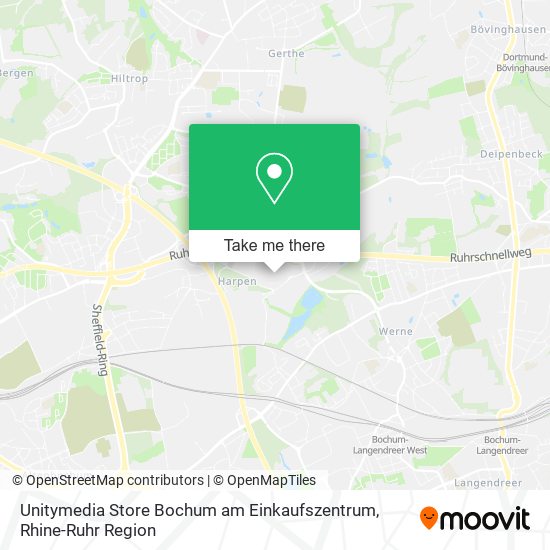 Карта Unitymedia Store Bochum am Einkaufszentrum