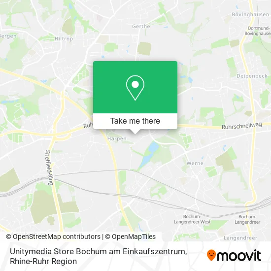 Карта Unitymedia Store Bochum am Einkaufszentrum