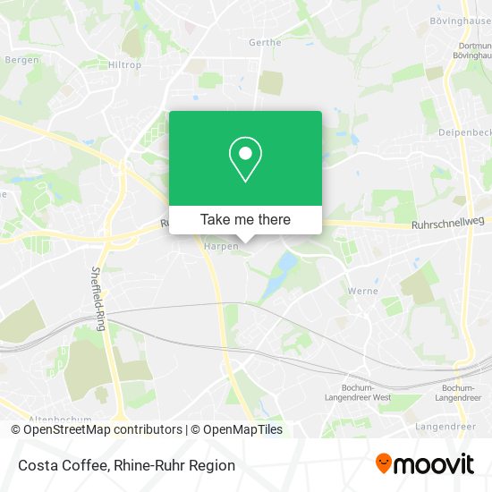 Costa Coffee map