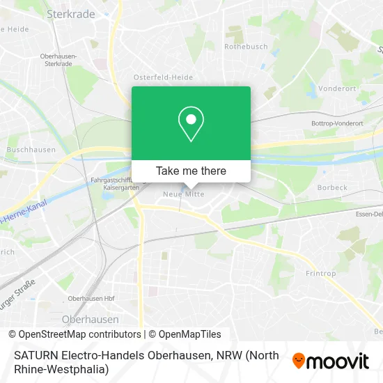 SATURN Electro-Handels Oberhausen map