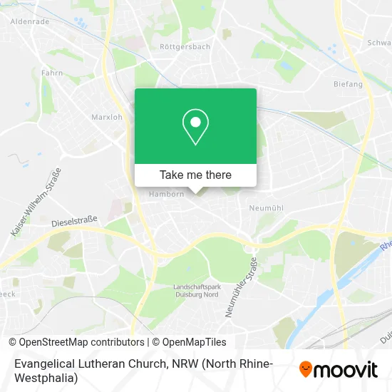 Evangelical Lutheran Church map