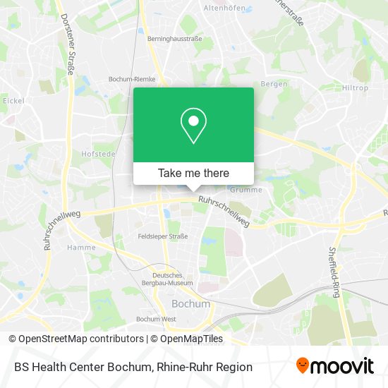 BS Health Center Bochum map