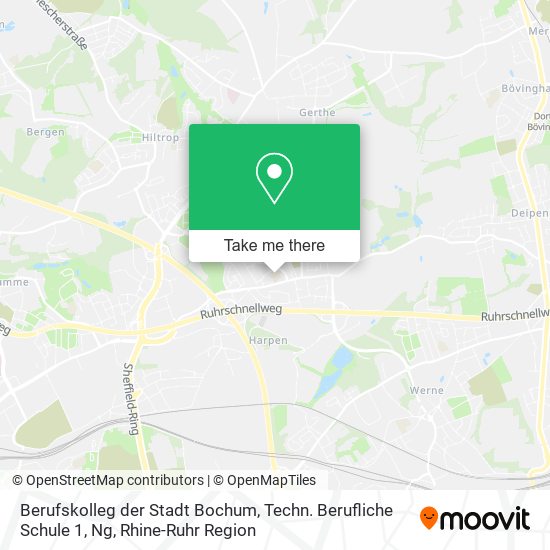 Berufskolleg der Stadt Bochum, Techn. Berufliche Schule 1, Ng map