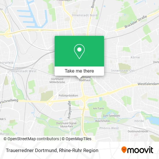 Карта Trauerredner Dortmund
