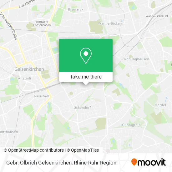 Карта Gebr. Olbrich Gelsenkirchen