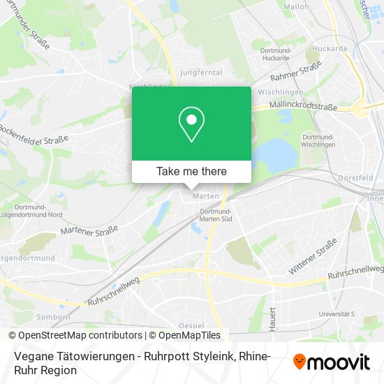 Vegane Tätowierungen - Ruhrpott Styleink map