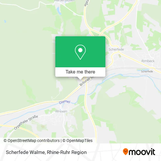 Карта Scherfede Walme