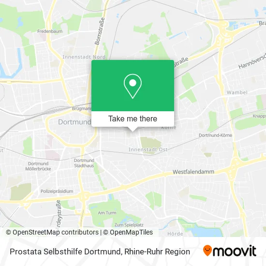 Карта Prostata Selbsthilfe Dortmund