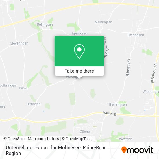 Unternehmer Forum für Möhnesee map
