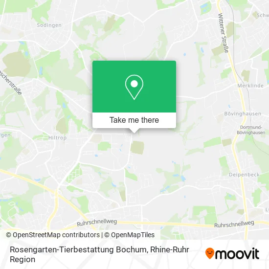 Карта Rosengarten-Tierbestattung Bochum