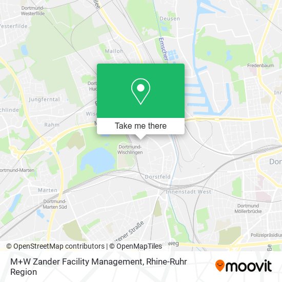 M+W Zander Facility Management map