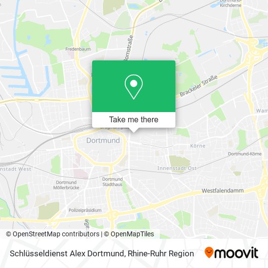 Schlüsseldienst Alex Dortmund map