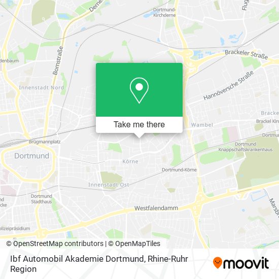 Ibf Automobil Akademie Dortmund map