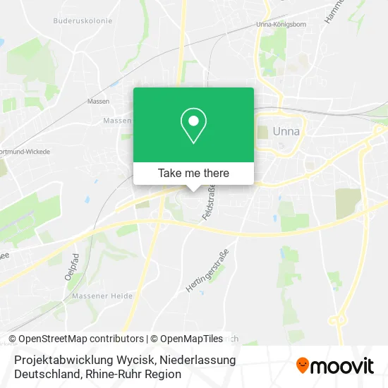Карта Projektabwicklung Wycisk, Niederlassung Deutschland