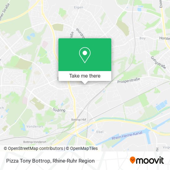 Карта Pizza Tony Bottrop