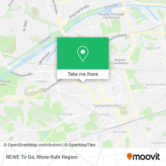 REWE To Go map