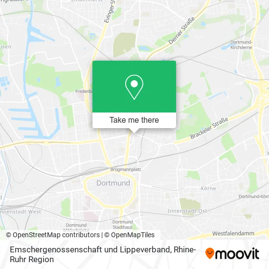 Карта Emschergenossenschaft und Lippeverband