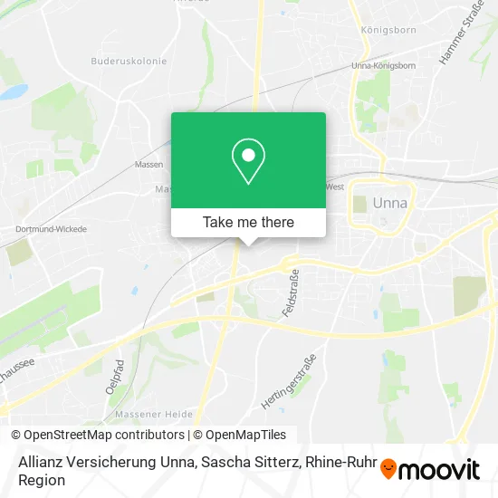 Карта Allianz Versicherung Unna, Sascha Sitterz