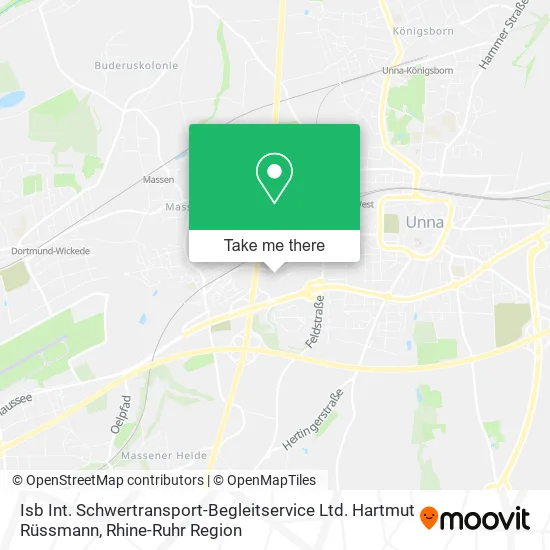 Карта Isb Int. Schwertransport-Begleitservice Ltd. Hartmut Rüssmann