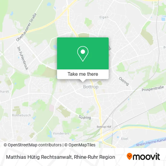 Карта Matthias Hütig Rechtsanwalt