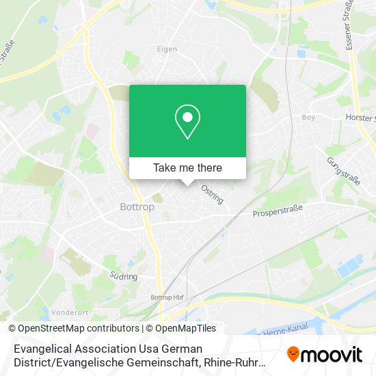 Evangelical Association Usa German District / Evangelische Gemeinschaft map